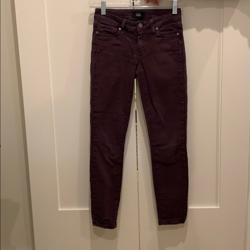 Paige dark purple jeans size 24